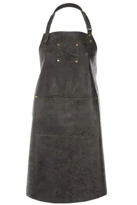 Grembiule ecopelle con logo 64 x 85 cm Nero - Tirolix