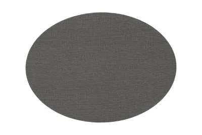Tovagliette Ovale Testurizzate 33x45 cm Grigio - Tirolix