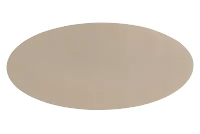 Tovaglietta Ovale Ecopelle 33x70 cm Taupe - Tirolix