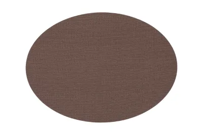 Tovagliette Ovale Testurizzate 33x45 cm Marrone - Tirolix