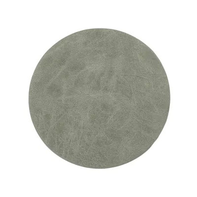 Sottobicchieri Ecopelle 4 Pz. 9,5 cm Grigio - Tirolix
