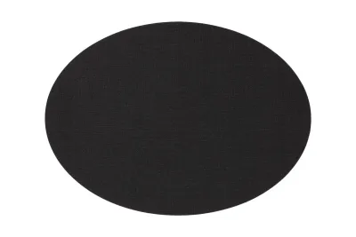 Tovagliette Ovale Testurizzate 33x45 cm Nero - Tirolix