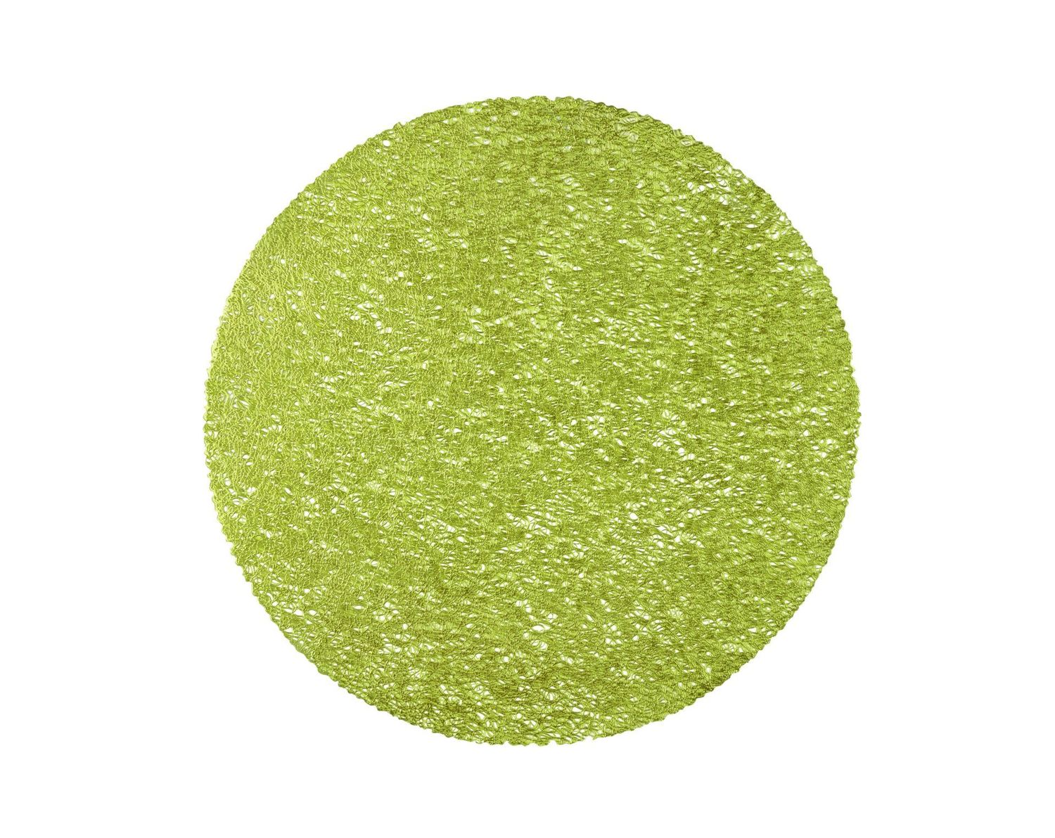 Tovaglietta Rotonda Motivo Fili 40 cm Verde - Tirolix