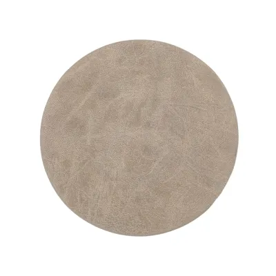 Sottobicchieri Ecopelle 4 Pz. 9,5 cm Taupe - Tirolix