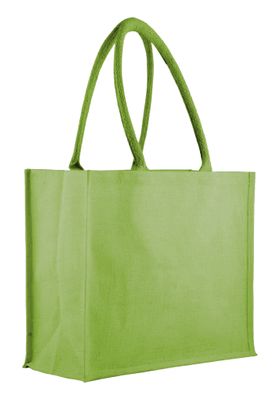 Borsa Juta Colorata 35hX45x15 cm Verde