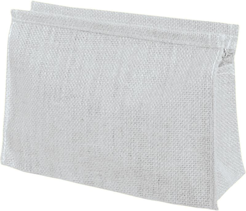 Pochette Juta 15hx23,5x9 cm Bianco