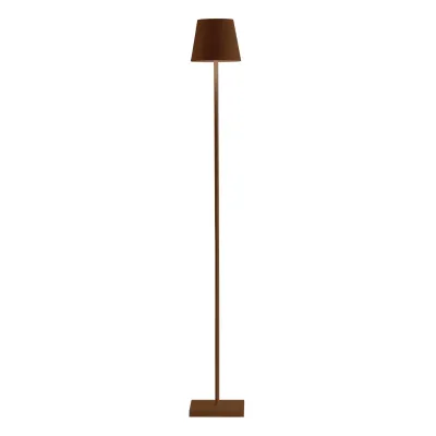 Lampada da terra 122 x 17 cm Poldina L Corten - Zafferano