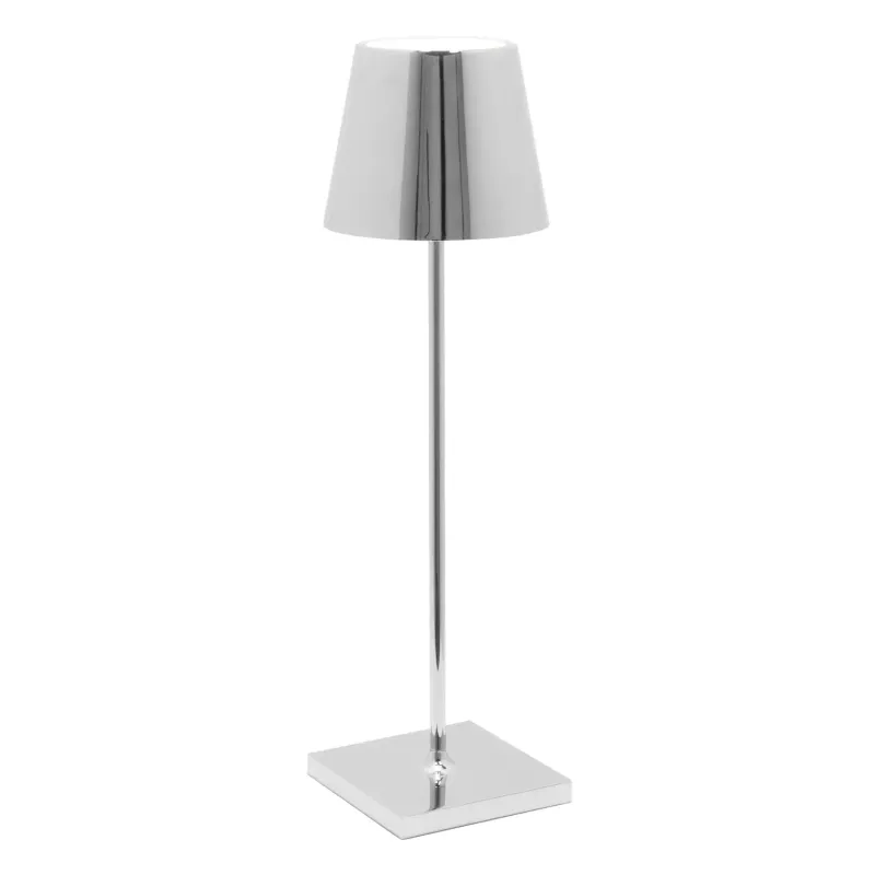 Lampada da tavolo 38 x 11 cm Poldina Cromo Lucido - Zafferano