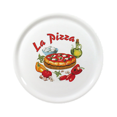 Saturnia - Piatto pizza decorato 31 cm Napoli