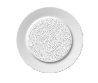 Degrenne - Piattino per burro e pane 14 cm Collection L Couture Bianco