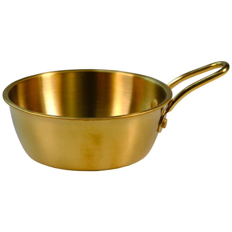 Tegame Tondo 1 Manico Servire 12,5 cm Oro  - Tirolix