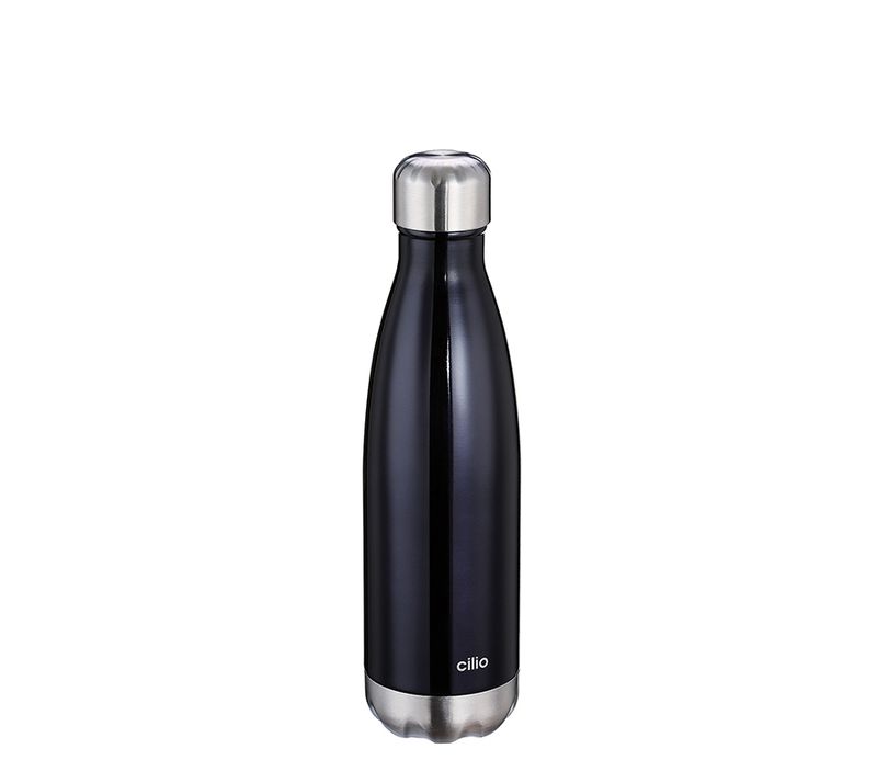 Bottiglia termica 500 ml Nero Elegante - cilio