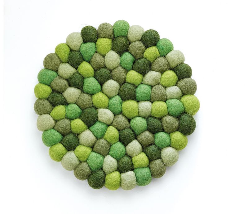 Sottopentola rotondo 21 cm Verde Lana - cilio