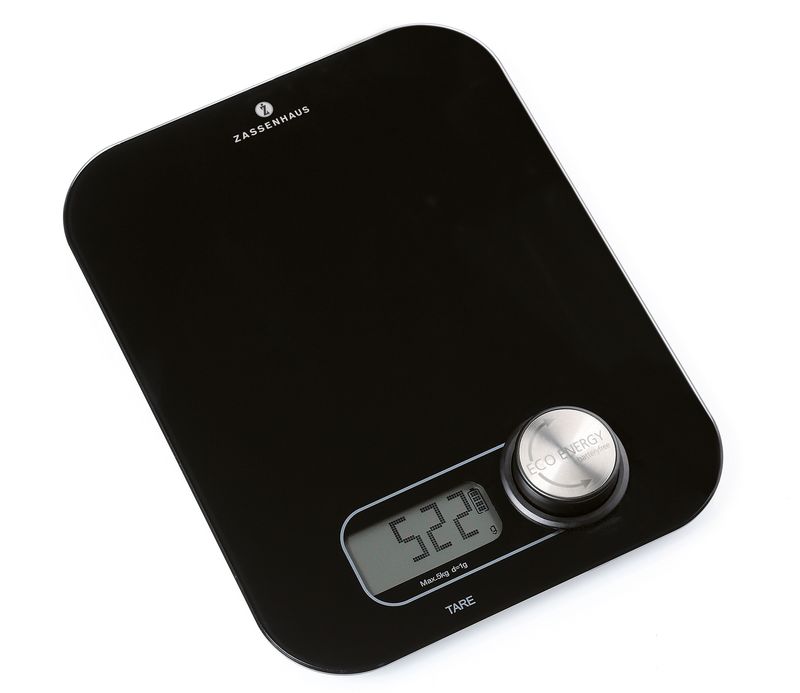 Bilancia Digitale Nero 24,5 cm Eco Energy - Zassenhaus