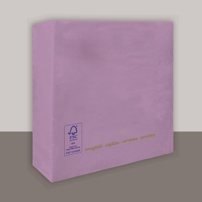 Tovagliolo Lilla 2 veli 25x25 cm - Tirolix