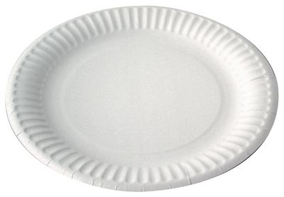 Firstpack - Piatto in cartone bianco 23 cm