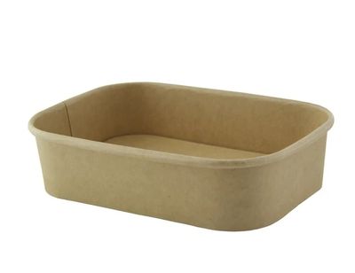 Firstpack - Insalatiera rettangolare in cartone 500 ml