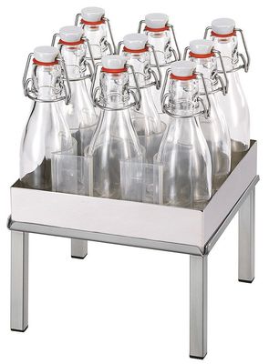 Frilich - 9 bottiglie con supporto 28h cm Raiser Inox