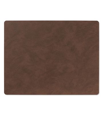 Lind DNA - Tovaglietta Nupo Square dark brown 35x45 cm