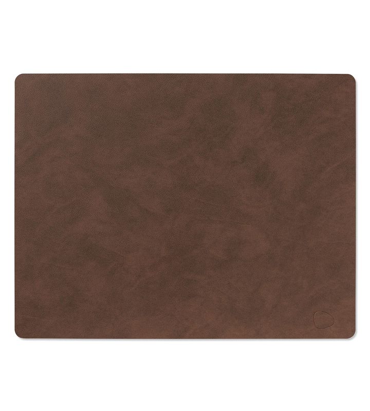 Lind DNA - Tovaglietta Nupo Square dark brown 35x45 cm