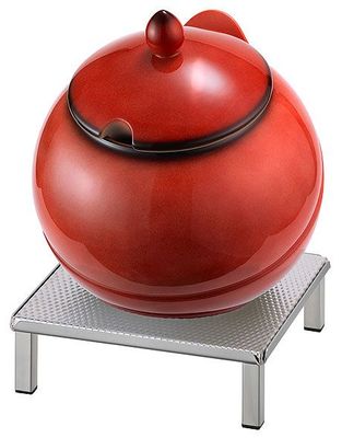 Frilich - Ciotola in porcellana Rossa 3,5 l Raiser Inox