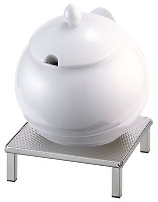 Frilich - Ciotola in porcellana Bianca 3,5 l Raiser Inox