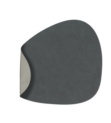 Lind DNA - Tovaglietta Double Curve Nupo anthracite/Nupo light grey 37x44 cm