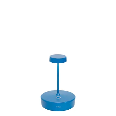 Lampada da tavolo 14,8 x 10 cm Swap Mini Blu Capri - Zafferano