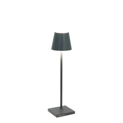 Lampada da tavolo 27,5 x 7 cm Poldina Micro Grigio Scuro- Zafferano