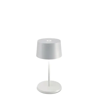 Lampada da tavolo 22 x 11 cm Olivia Mini Bianco - Zafferano