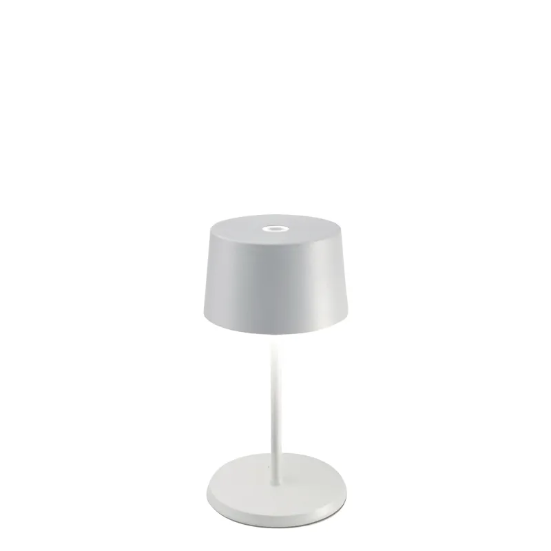 Lampada da tavolo 22 x 11 cm Olivia Mini Bianco - Zafferano
