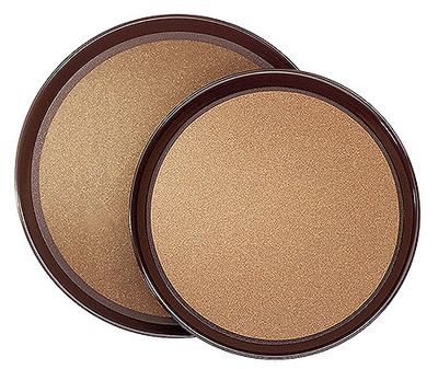 Vassoio antiscivolo rotondo 36 cm Marrone - Contacto