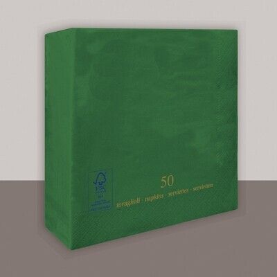 Tovagliolo Verde foresta 3 veli 40x40 cm 1000 pezzi - Tirolix