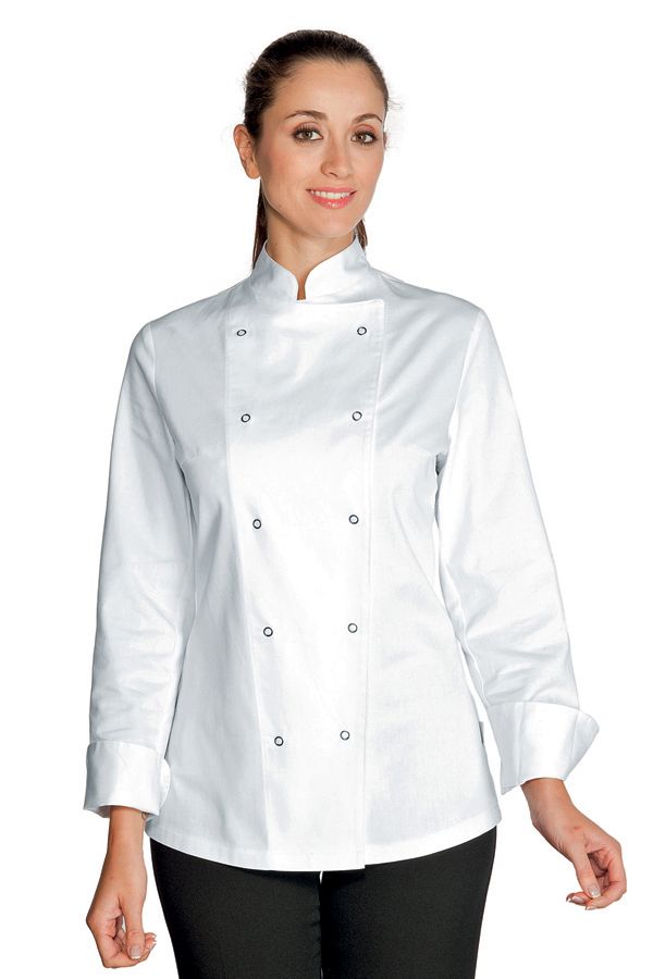 Giacca Lady Chef Bottoni a Pressione