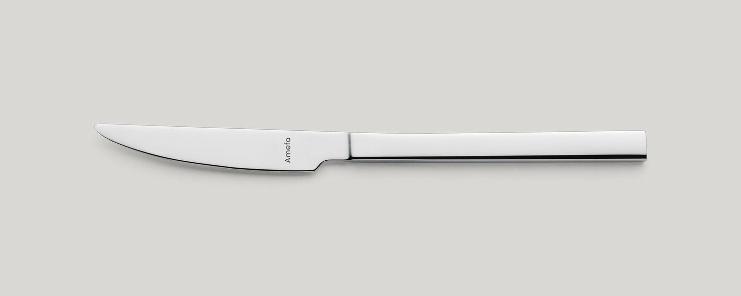 Amefa - Coltello da dessert manico pieno 204 mm Cube