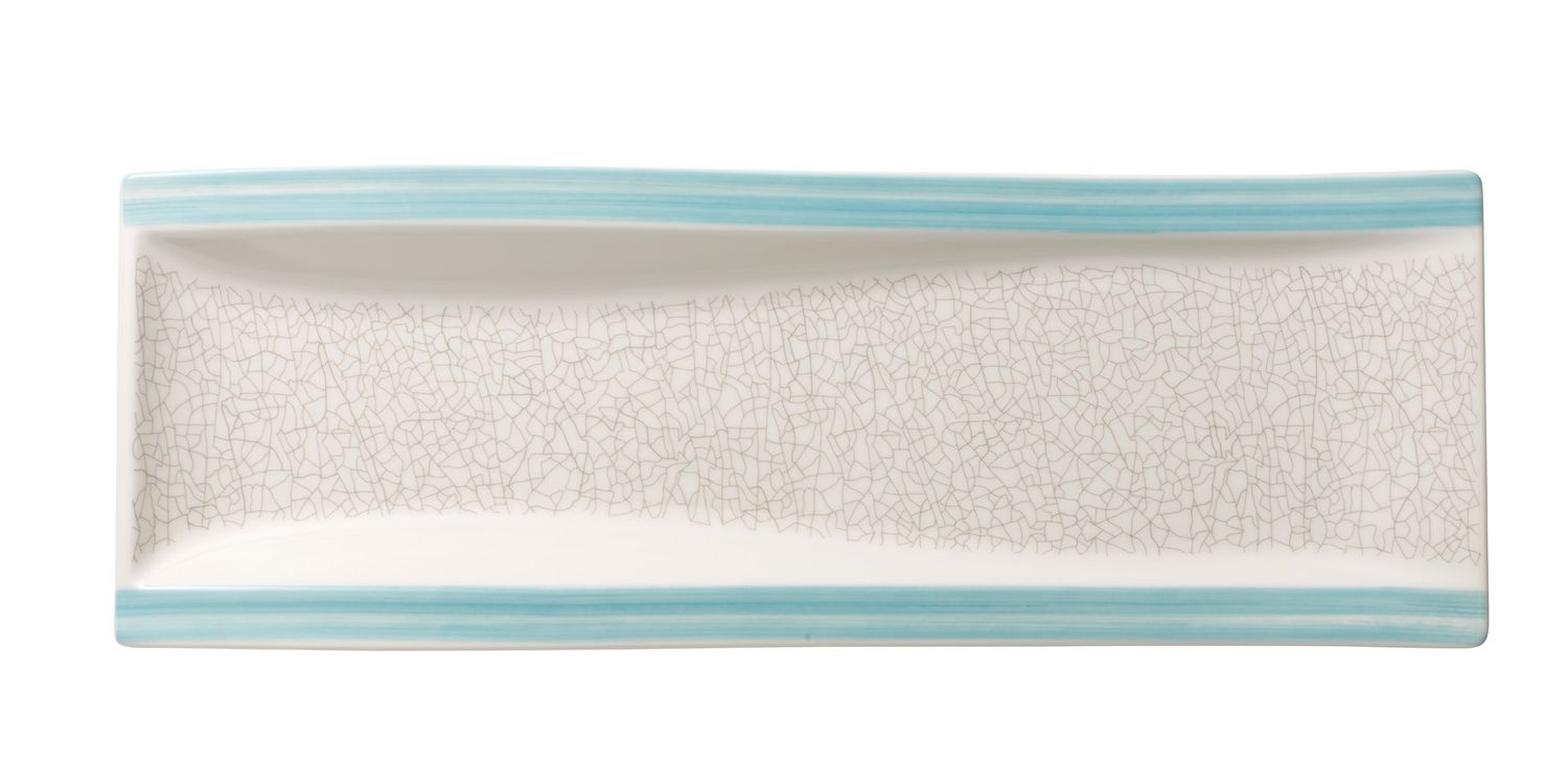 Villeroy &amp; Boch, Amarah Acquamarina - Piatto piano rettangolare 42 x 15 cm