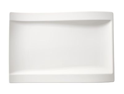 Villeroy &amp; Boch, NewWave- Piatto piano gourmet rettangolare 37 x 25 cm