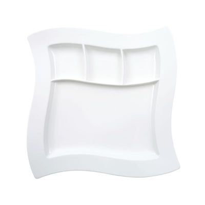 Villeroy &amp; Boch, NewWave - Piatto quadrato con scomparti 27 x 27 cm