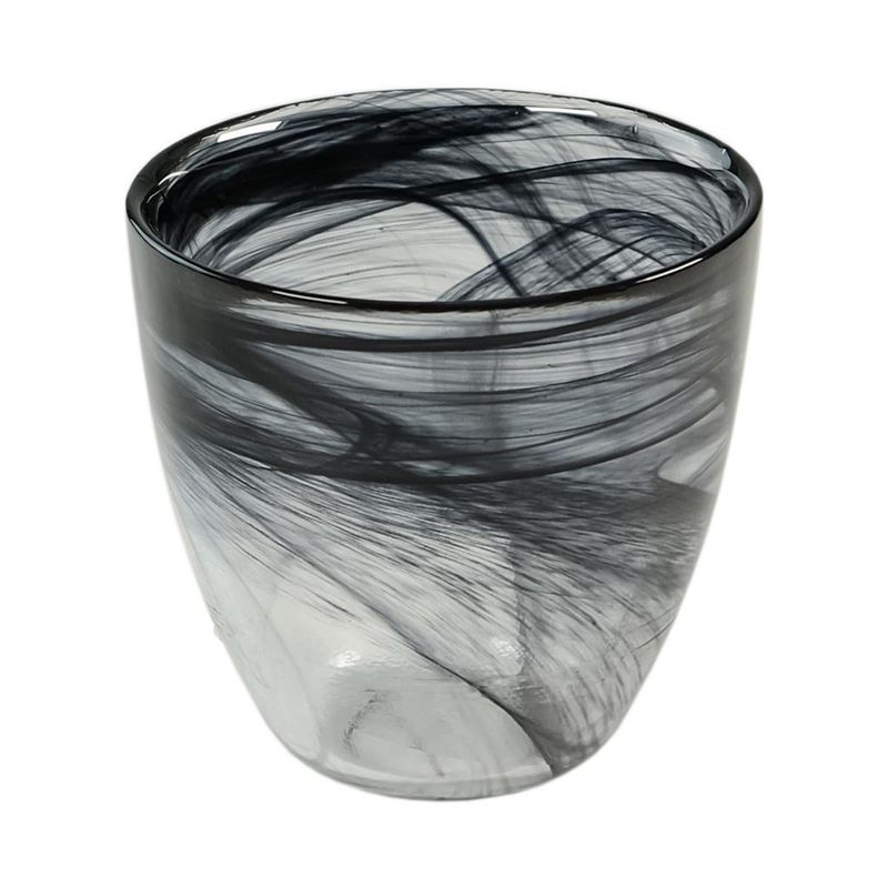 Tirolix - Bicchiere Bombato 25 cl Nero Atlas