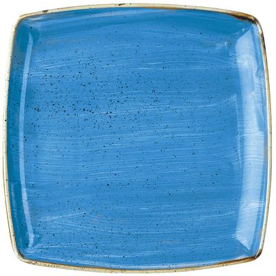 Churchill - Piatto quadrato piano 26,8 cm Cornflower Blue