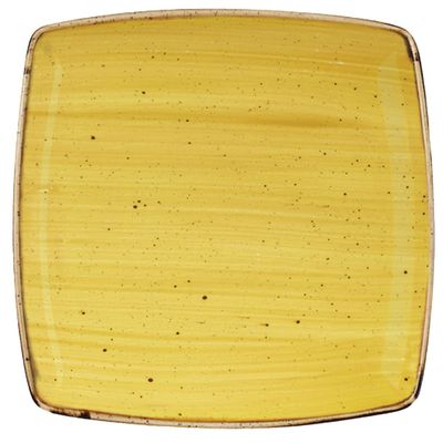Churchill - Piatto quadrato 26,8 cm Mustard Seed Yellow