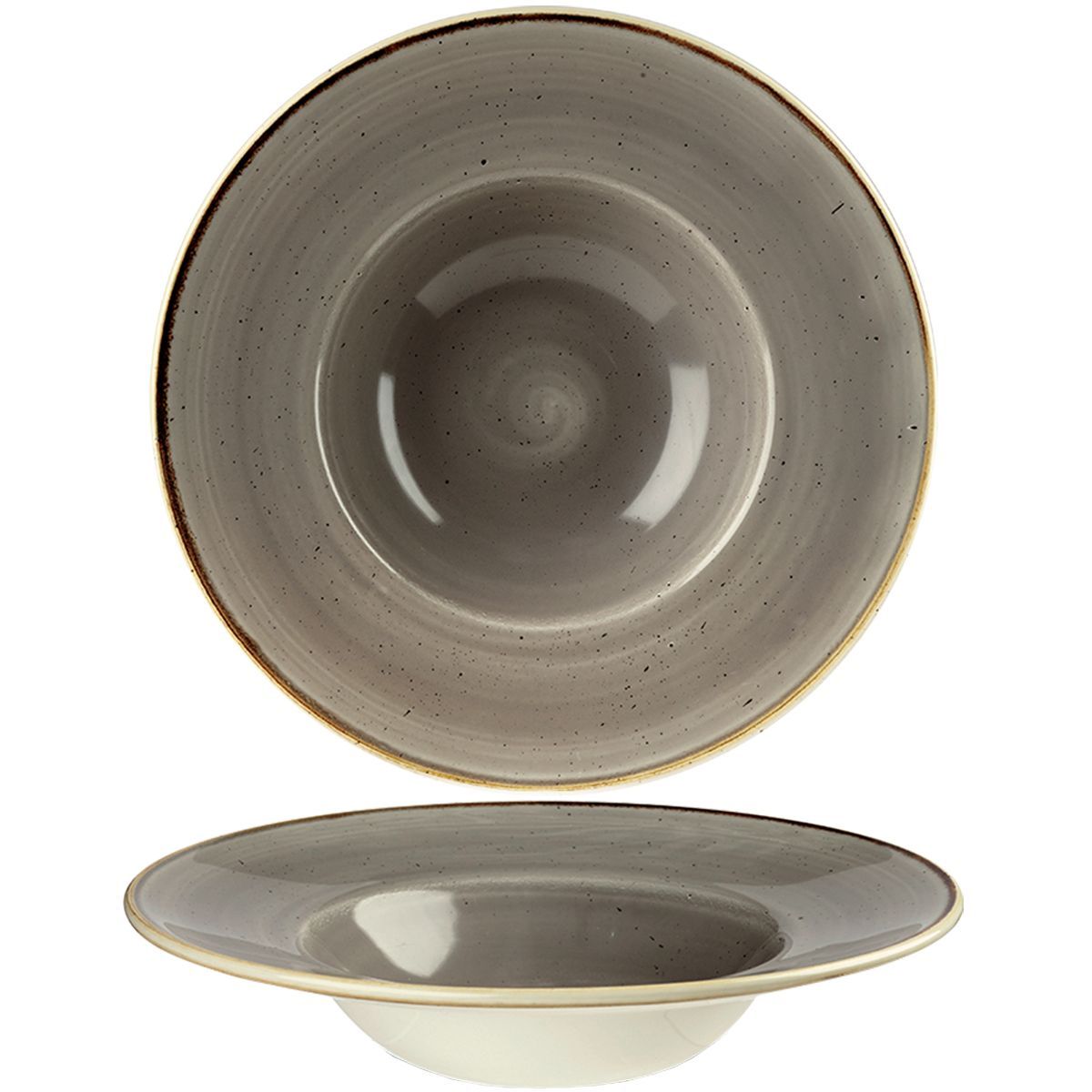 Churchill - Piatto fondo con falda 28 cm Peppercorn Grey