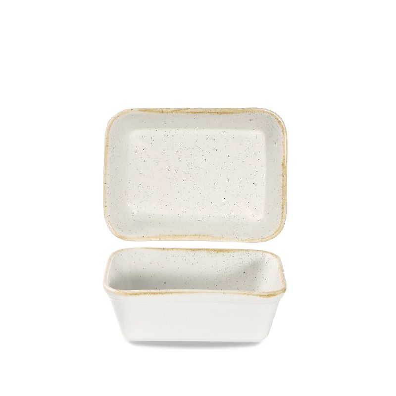 Churchill - Pirofila rettangolare 16 x 12 x 5 cm Barley White