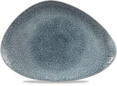 Churchill - Piatto triangolare 35,6 x 25 cm Raku Topaz Blue Studio Prints