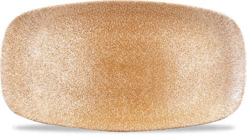 Churchill - Piatto oblungo 35,5 x 18,9 cm Raku Garnet Orange Studio Prints