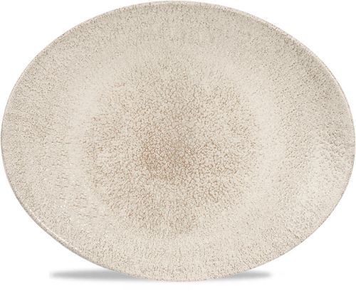 Churchill - Piatto ovale 31,7 x 25,5 cm Raku Agate Grey Studio Prints