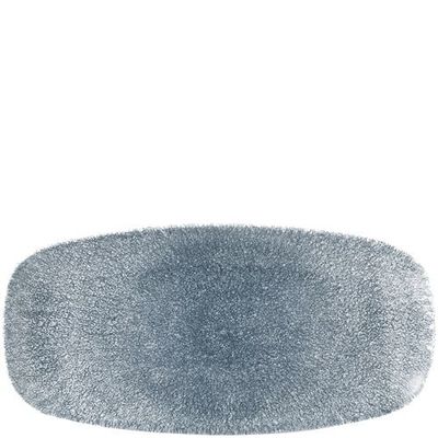 Churchill - Piatto oblungo 29,8 x 15,3 cm Raku Topaz Blue Studio Prints