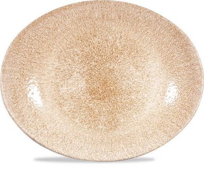 Churchill - Piatto ovale 31,7 x 25,5 cm Raku Garnet Orange Studio Prints