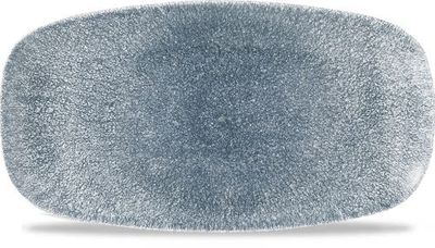 Churchill - Piatto oblungo 35,5 x 18,9 cm Raku Topaz Blue Studio Prints