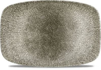Churchill - Piatto oblungo 30 x 19,9 cm Raku Quartz Black Studio Prints
